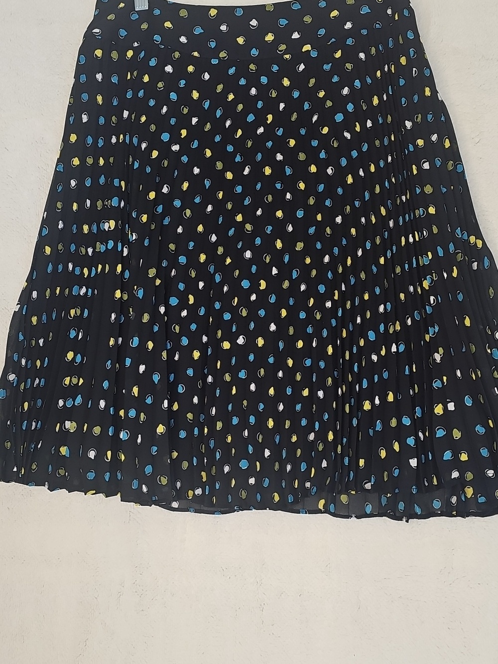 East 5thβ Women's Black Mini Skirt with Colorful Dots Size 12
